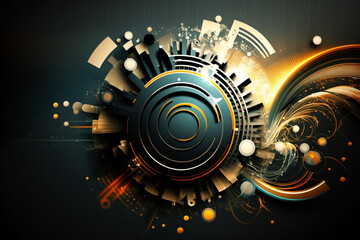 Obraz premium abstract background with circles