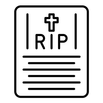 recommend clip art: Death Certificate Icon