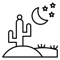 Desert Night Icon