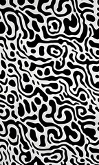 Abstract black & white seamless pattern