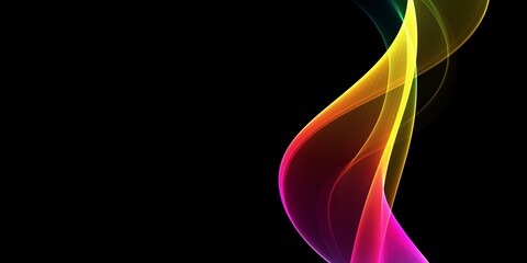 Abstract elegant background colorful wave design with space for your text