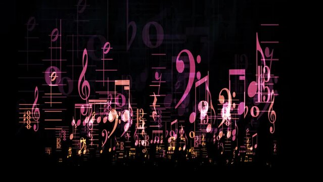 Pop Up Animation of Music Symbols