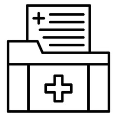 Fototapeta premium Medical File Icon