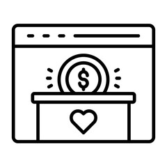 Online Donation Icon
