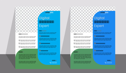 Corporate business flyer template,design set with blue, orange, red and yellow color. marketing, business proposal, promotion, advertise, publication,esign set with blue, orange, red and yellow color.