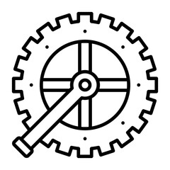 Obraz premium Crankset Icon