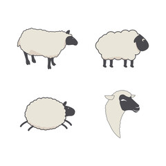 Goat illustration logo icon
