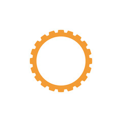 Gear illustration logo icon