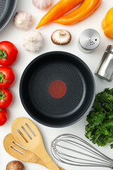 Concept of kitchen supplies and kitchen dish