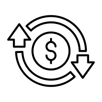 Increase and Decrease in Rate Icon