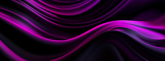 abstract background with purple and black wavy lines. Generative AI
