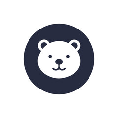 Teddy Bear face cartoon icon