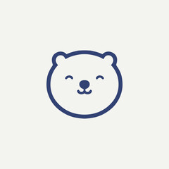 Teddy Bear cartoon line icon