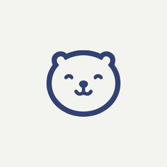 Teddy Bear cartoon line icon