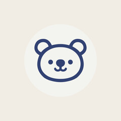 Teddy Bear cartoon line icon