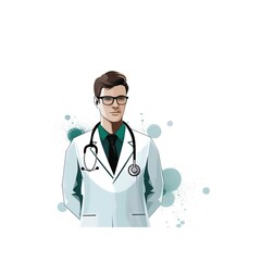 Fototapeta premium doctor's day- vector illustration of doctor's day.illustration