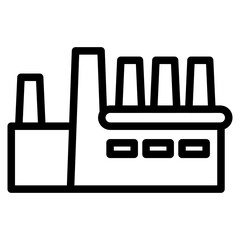 factory industrial building icon