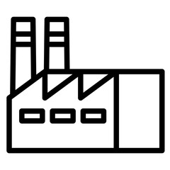 factory industrial building icon
