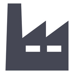 vector factory industrial building color icon