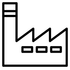 factory industrial building icon