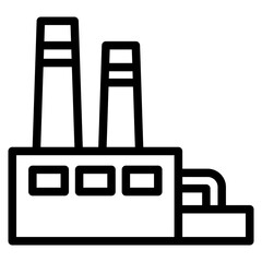 factory industrial building icon