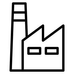 factory industrial building icon