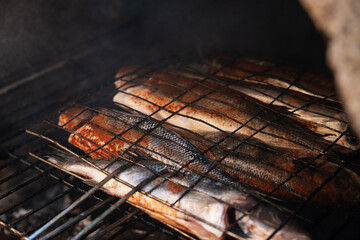grilled fish on the grill