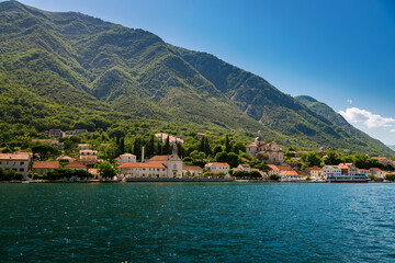 Majestic shoreline of the Bay of Kotor