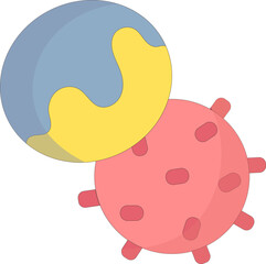 Toy ball for pet playing illustration