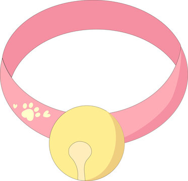 Cute Cat coller cartoon illustration accessory