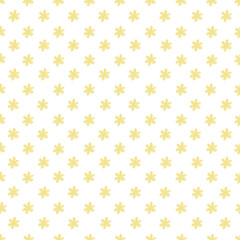 Yellow flowers watercolor illustration, seamless pattern.