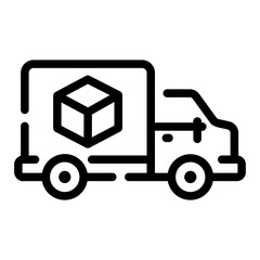 delivery truck Line Icon