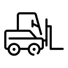 forklift Line Icon