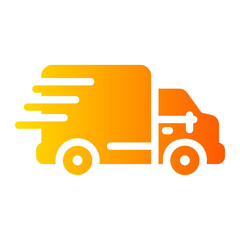express delivery Gradient icon