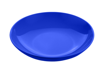 empty red plate isolated on transparent png