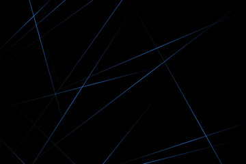 Abstract black with blue lines, triangles background modern design. Vector illustration EPS 10.