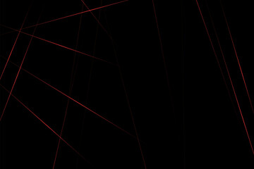 Abstract black with red lines, triangles background modern design. Vector illustration EPS 10.