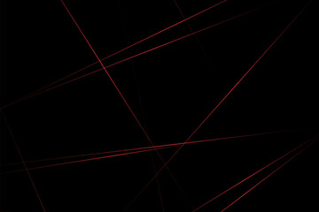 Abstract black with red lines, triangles background modern design. Vector illustration EPS 10.