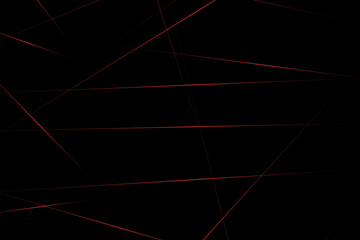 Abstract black with red lines, triangles background modern design. Vector illustration EPS 10.