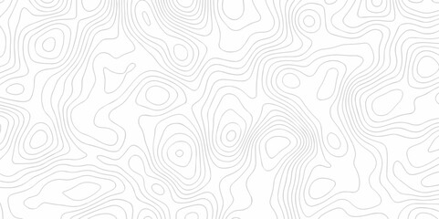 Seamless pattern with lines Topographic map. Geographic mountain relief. Abstract lines background. Contour maps. Vector illustration, Topo contour map on white background, Topographic contour lines.