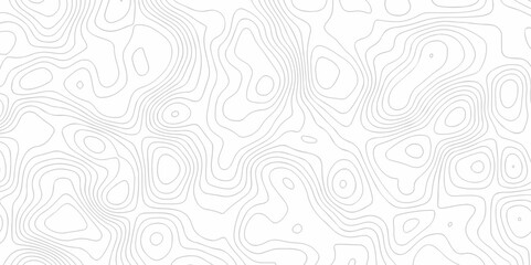Seamless pattern with lines Topographic map. Geographic mountain relief. Abstract lines background. Contour maps. Vector illustration, Topo contour map on white background, Topographic contour lines.