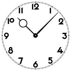 clock dial - old style