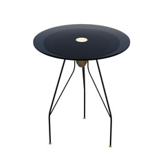 coffee table isolated on transparent background, 3D illustration, cg render