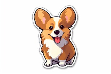 Cute Sticker of A Dog