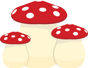 agaric mushroom vector image