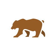 bear icon on a white background, vector illustration