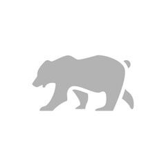 bear icon on a white background, vector illustration