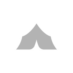 tent icon on a white background, vector illustration