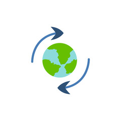 planet icon on a white background, vector illustration