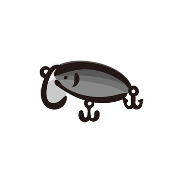 recommend clip art: Jitterbug - Fishing lure icon/illustration (Hand-drawn line, colored version)